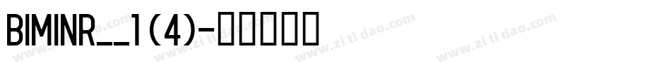 BIMINR__1 (4)字体转换